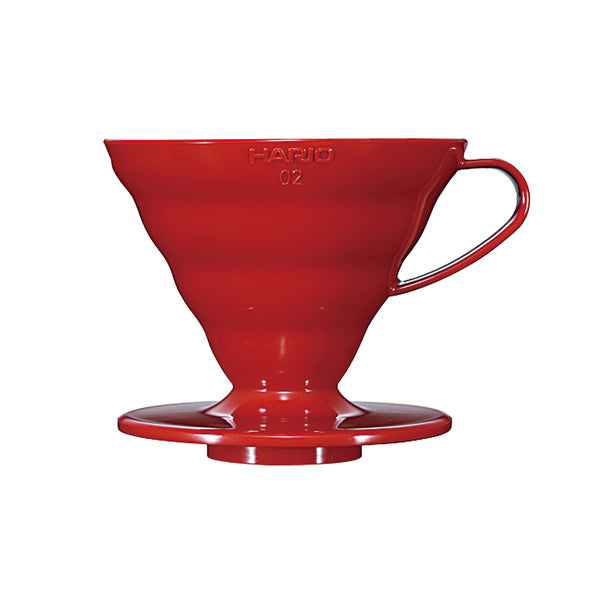 Hario V60-02 Plastic Dripper Rood