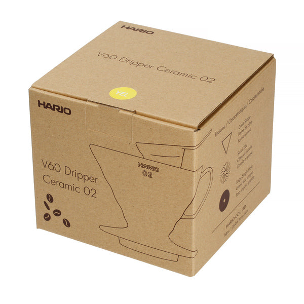 Hario V60-02 Ceramic Coffee Dripper Geel