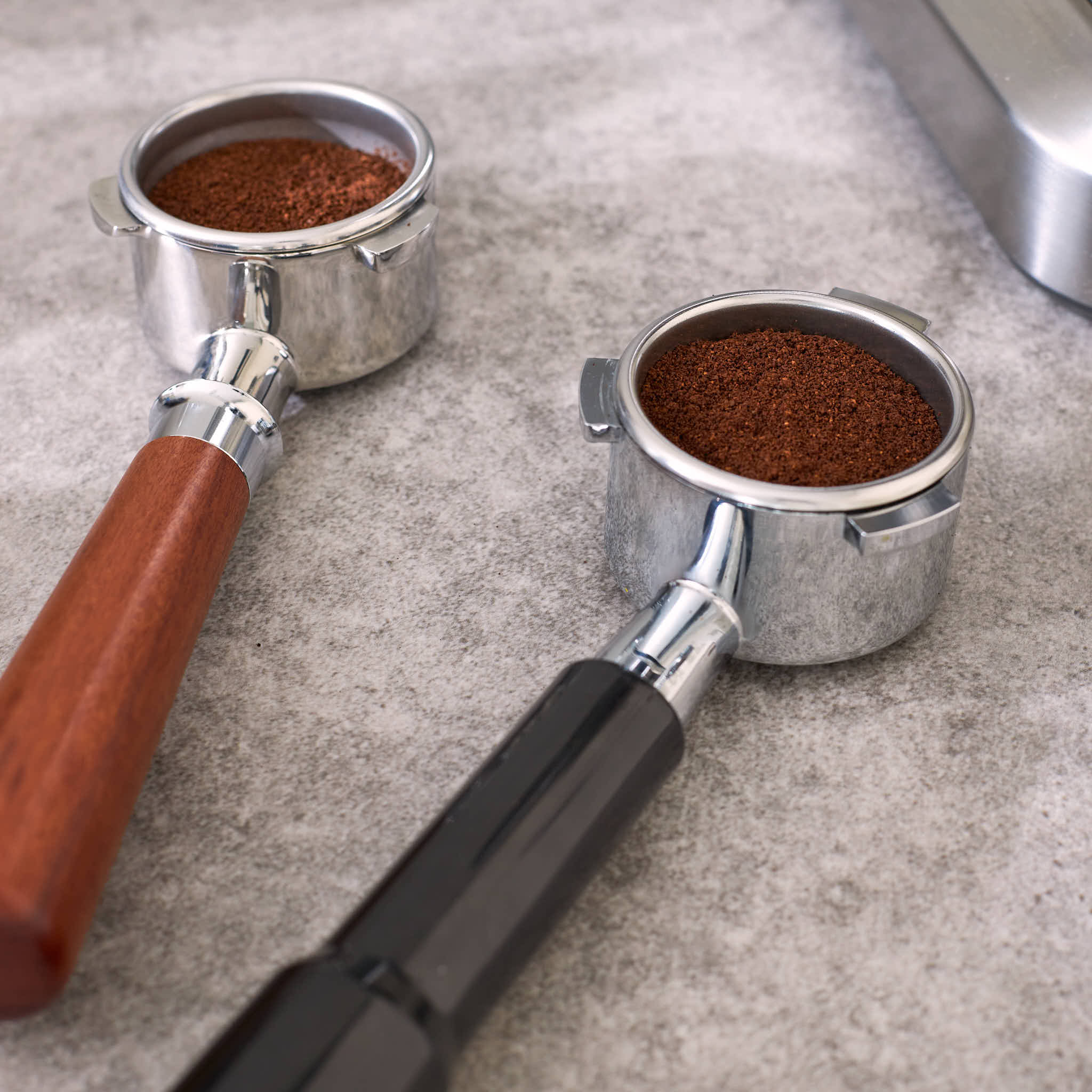 Bottomless/ naked portafilter 54mm/Sage zwart