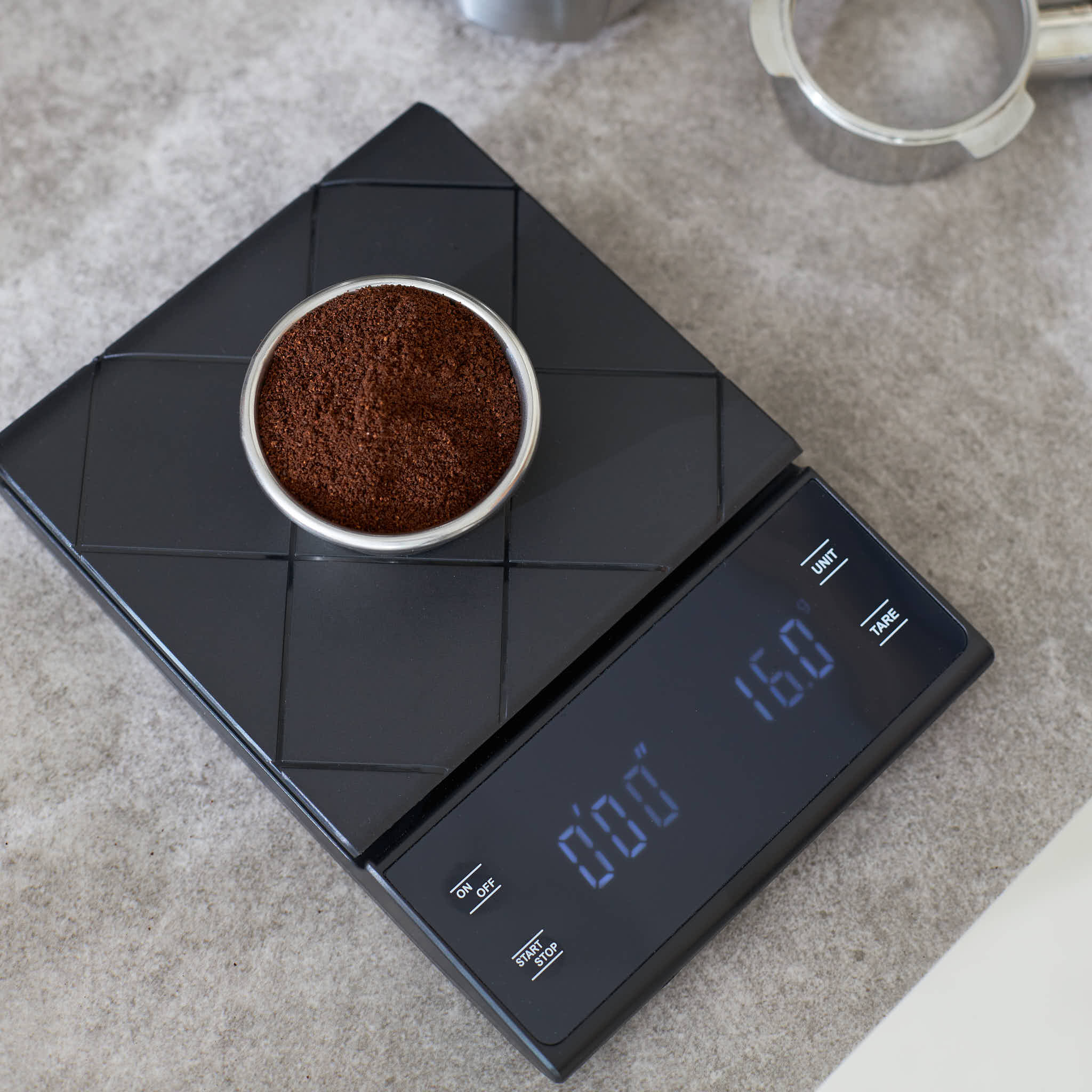 Koffie weegschaal met timer