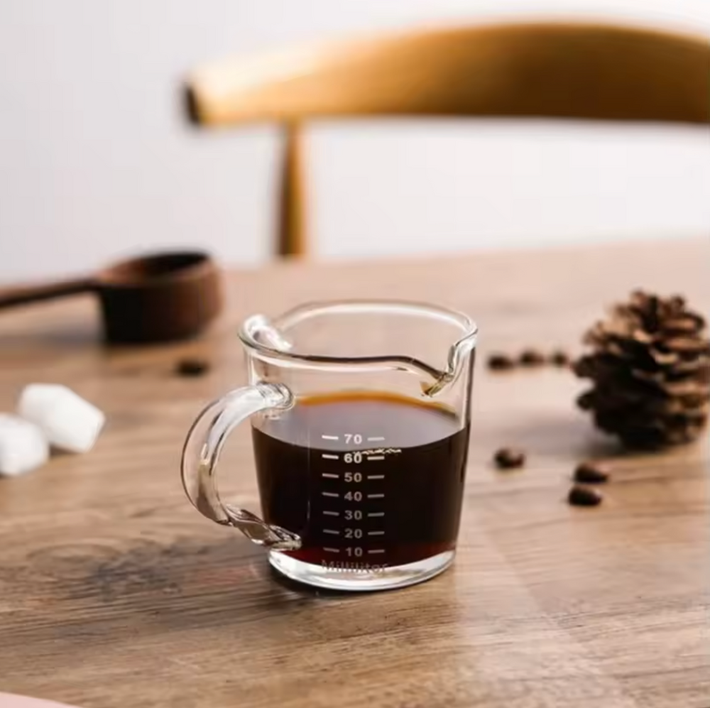 Espresso glas dubbele uitloop