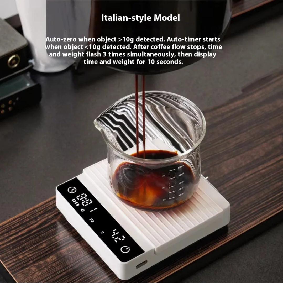 Mini Italian koffieweegschaal met auto-timer