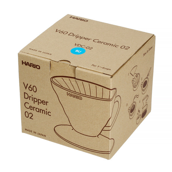 Hario V60-02 Ceramic Coffee Dripper Blauw