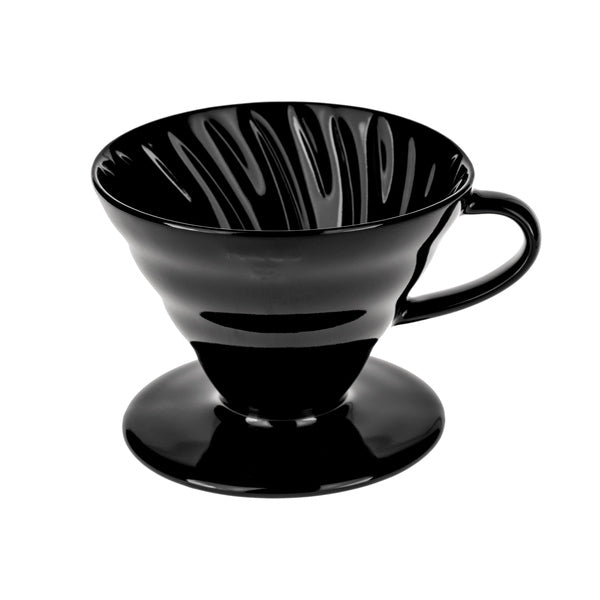 Hario V60-02 Ceramic Coffee Dripper Kasuya Zwart