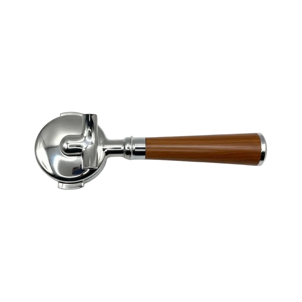 Double Spout Portafilter (Hout) voor 58mm E61