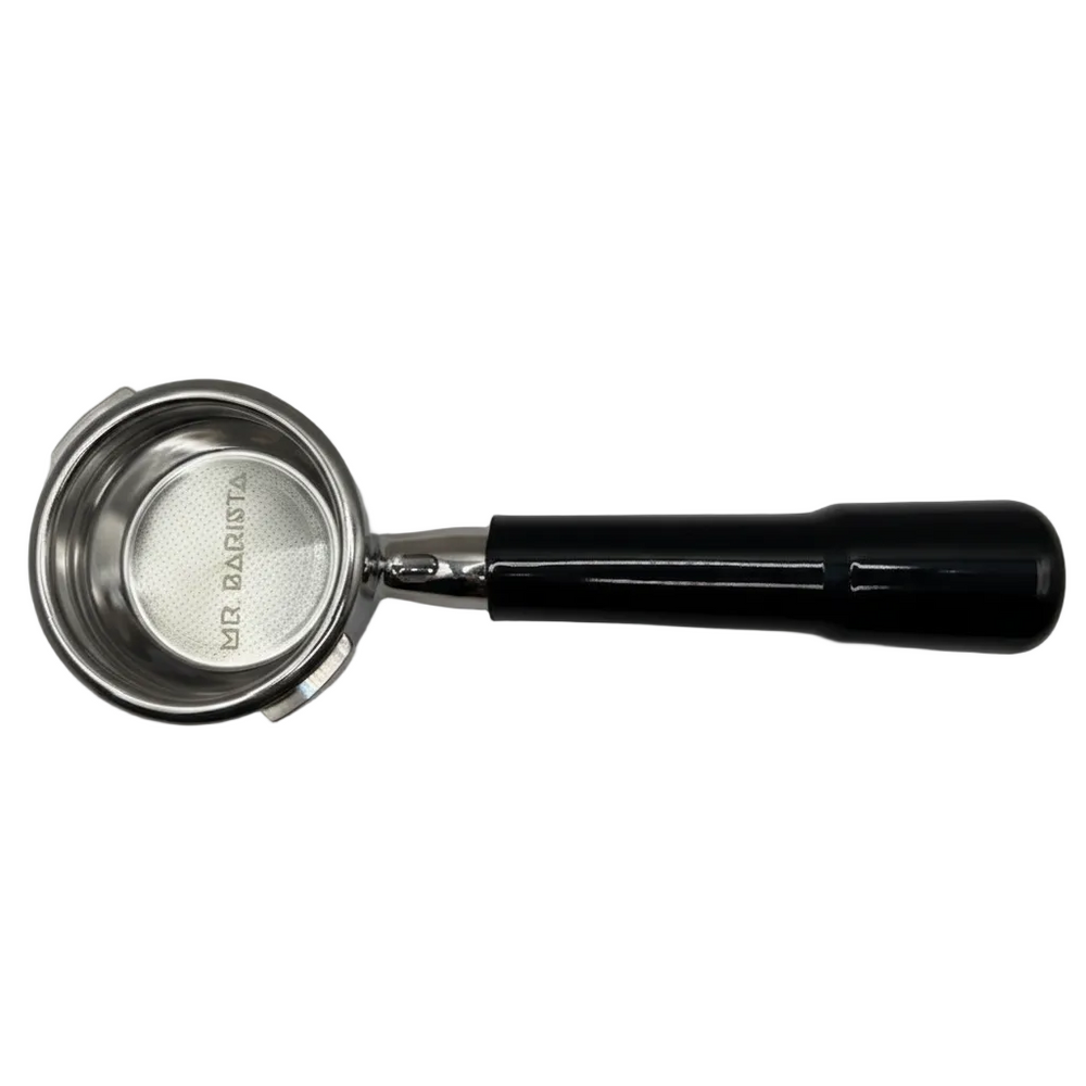 Bottomless Portafilter – Zwarte Kunststof Handgreep – 58mm voor Gaggia