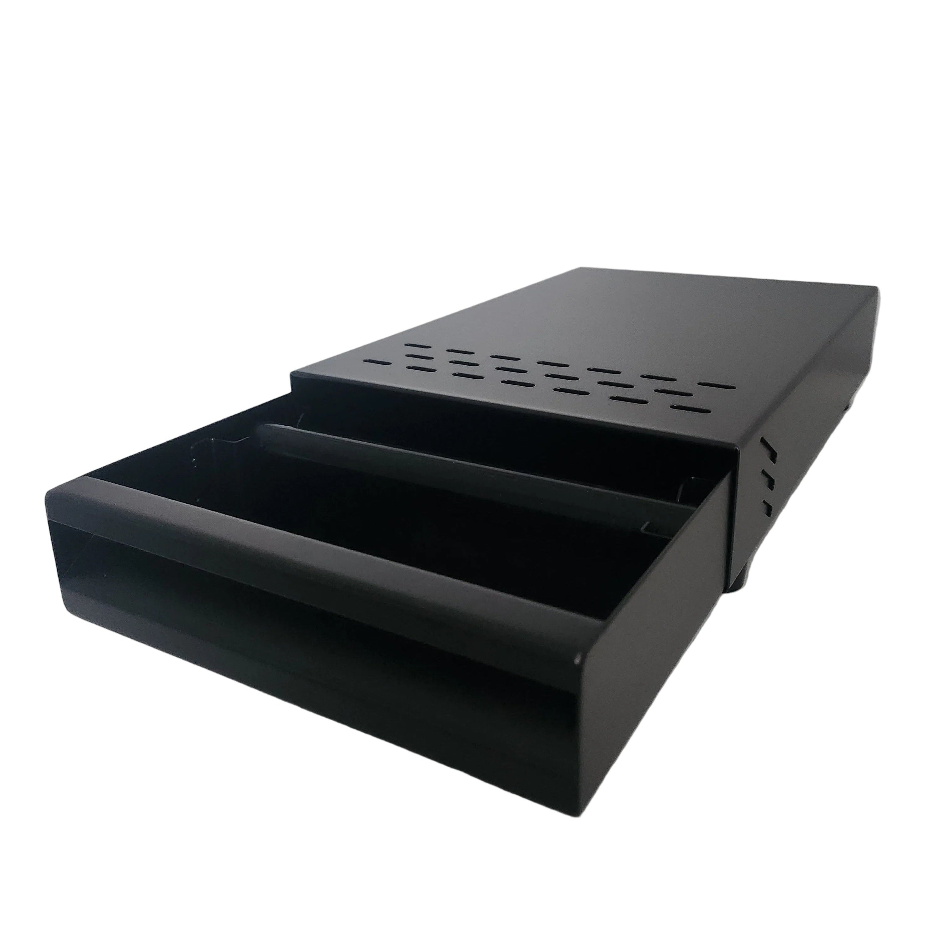 Mini uitkloplade RVS zwart
