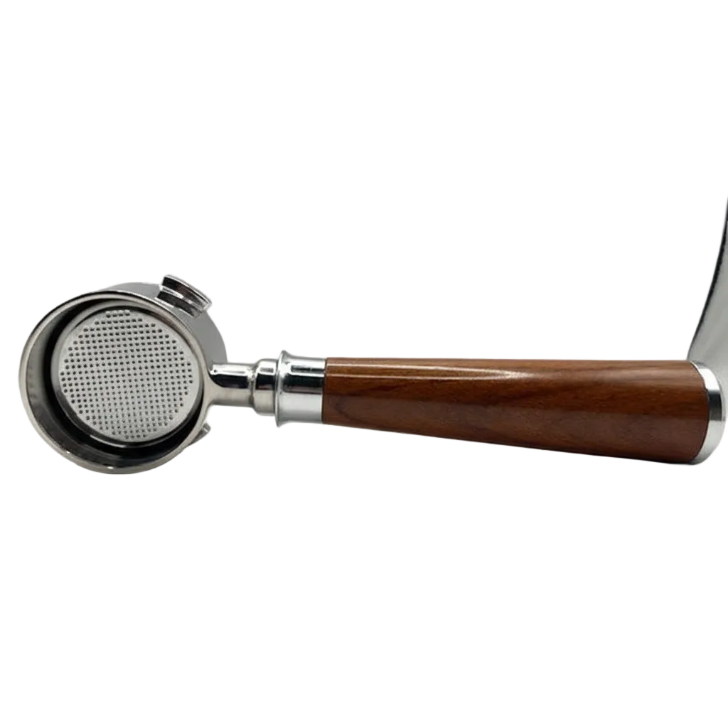 Bottomless Portafilter – Hout – Voor 51mm De’Longhi Dedica