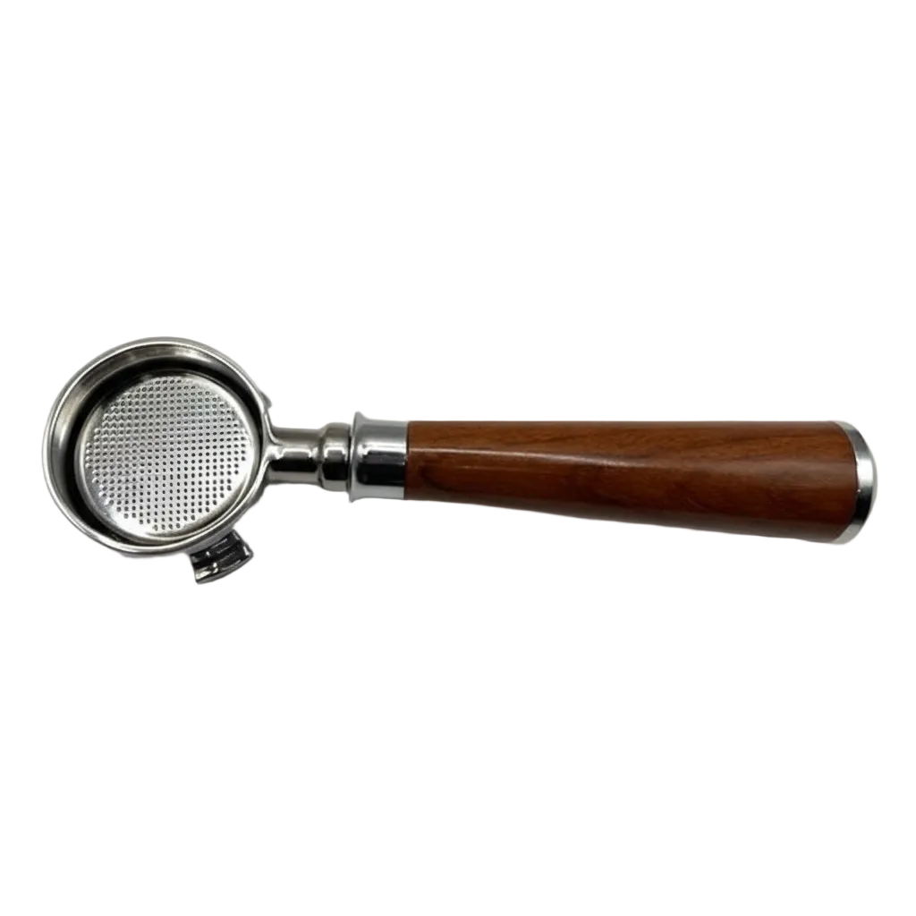 Bottomless Portafilter – Hout – Voor 51mm De’Longhi Dedica