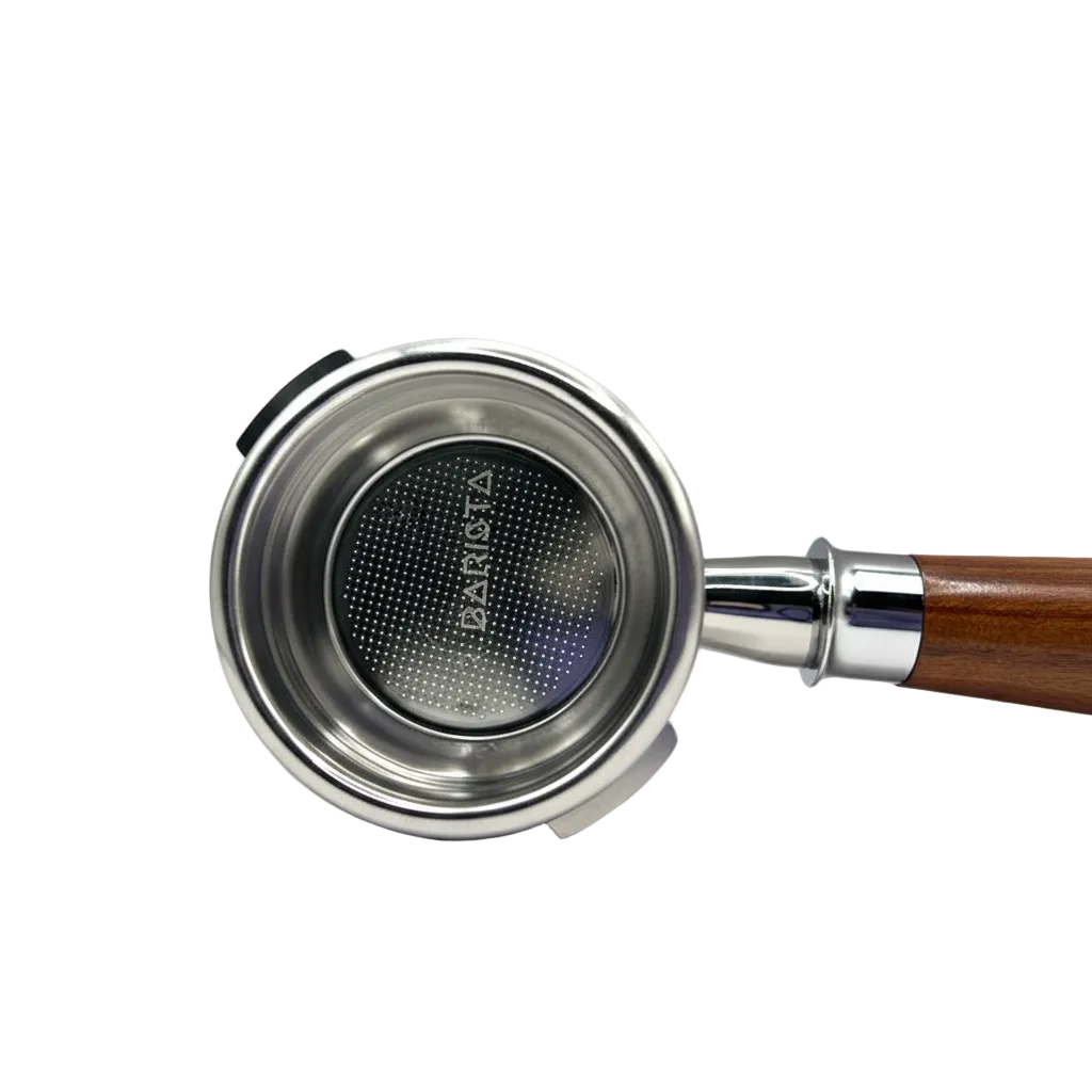 Bottomless Portafilter – Hout – 58mm voor Gaggia