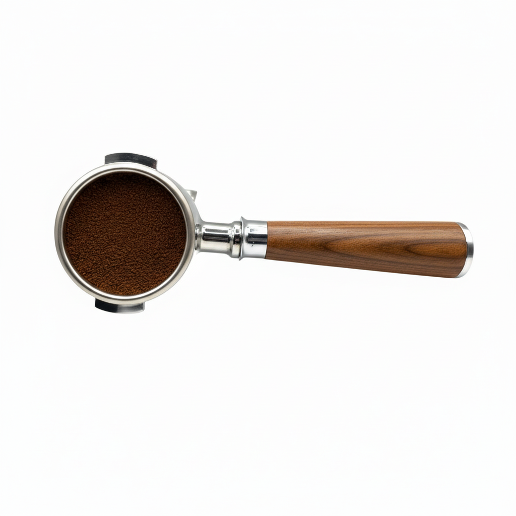 Double Spout Portafilter (Hout) voor 58mm E61