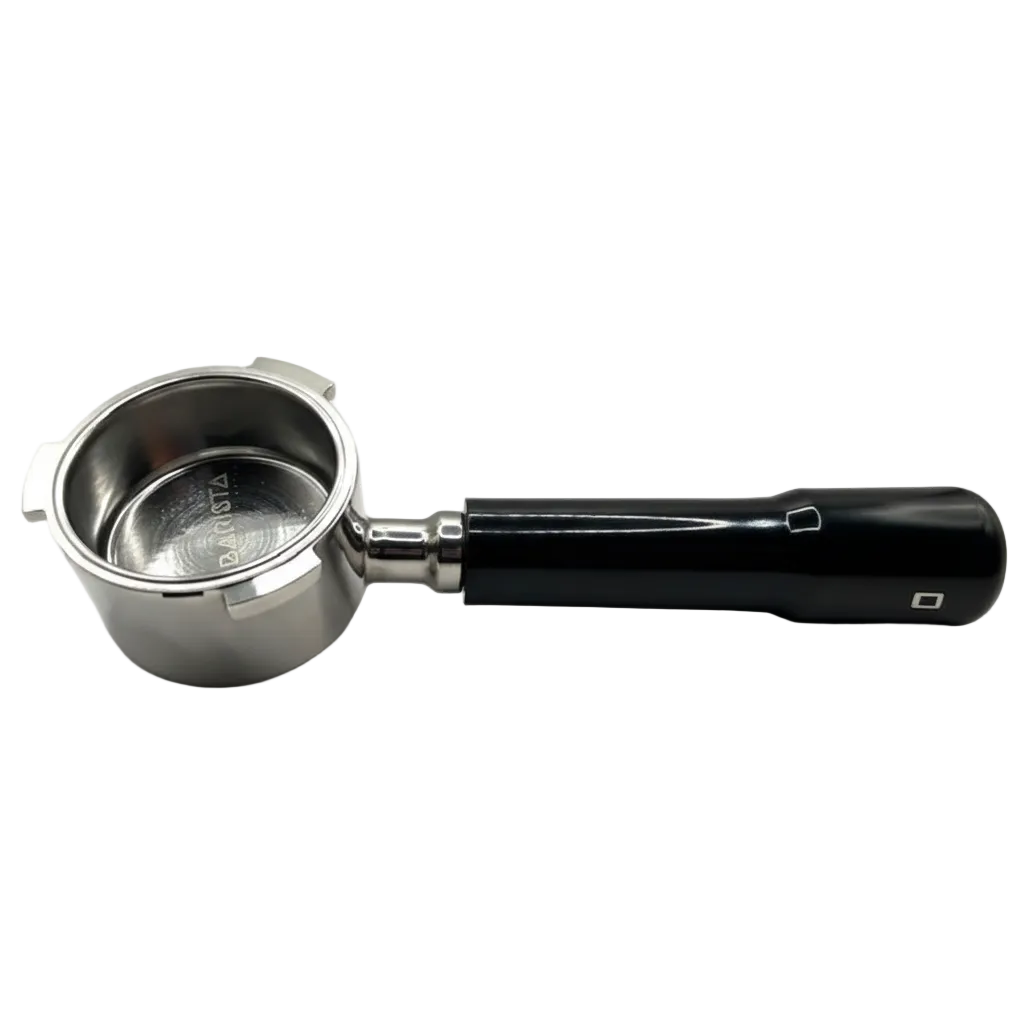 Bottomless Portafilter – Zwarte kunststof handgreep – Voor 51mm De’Longhi Dedica