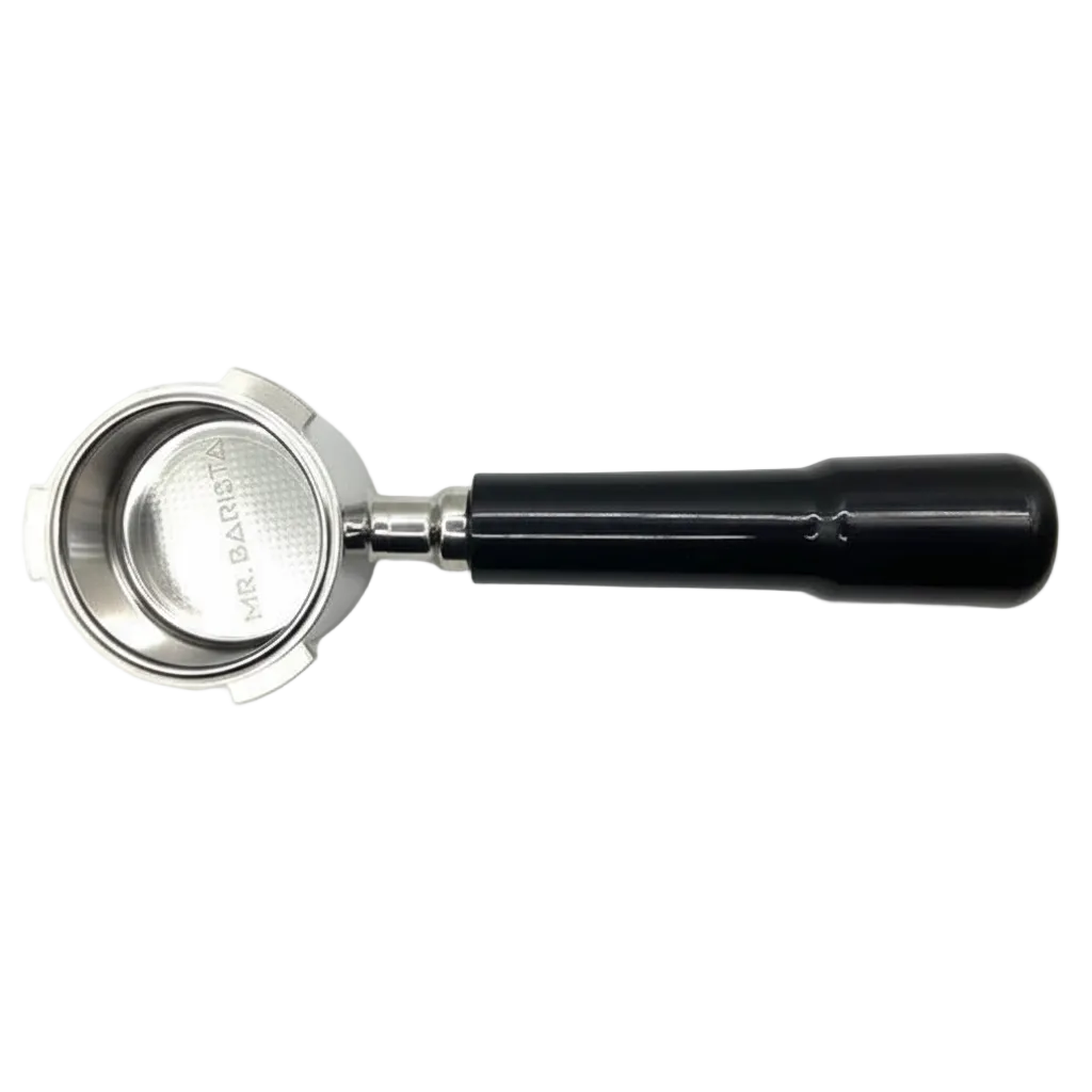 Bottomless Portafilter – Zwarte kunststof handgreep – Voor 51mm De’Longhi Dedica