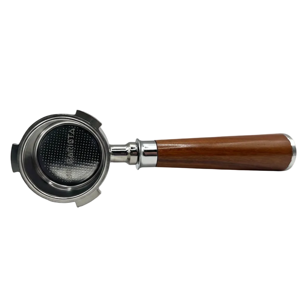 Bottomless Portafilter – Hout – Voor 51mm De’Longhi Dedica